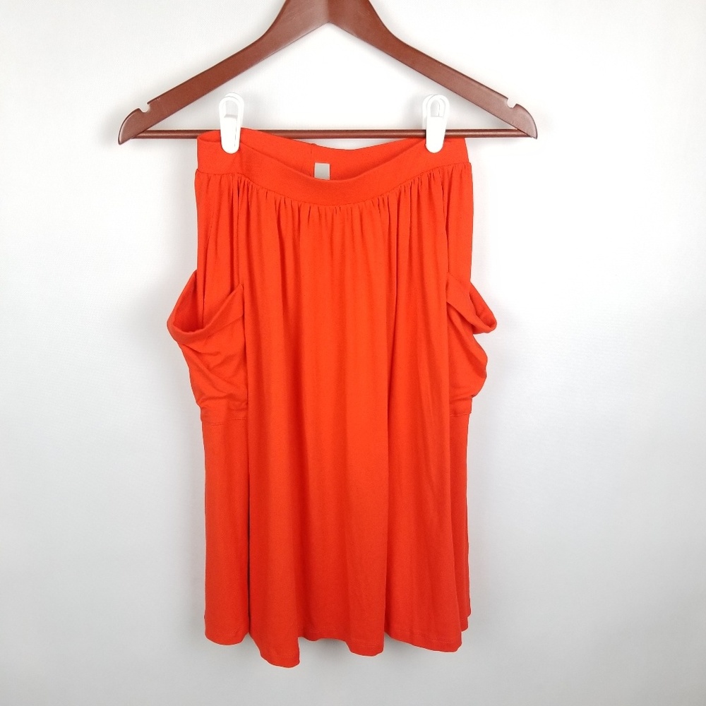 NEW Asos Poppy Red Pocketed Utility Skirt 4